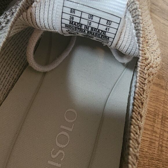 Nisolo Athleisure Eco-Knit Sneaker Shoes Gray Women's Size 10 Brazil Comfort - Picture 11 of 16